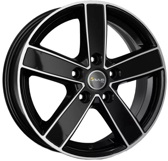 AVUS AC-V51 zwart gepolijst