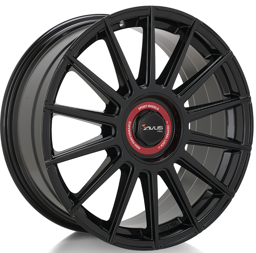 AVUS AC-M09 zwart rood