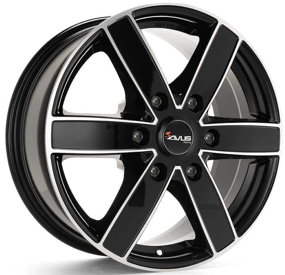 AVUS AC-V61 zwart gepolijst