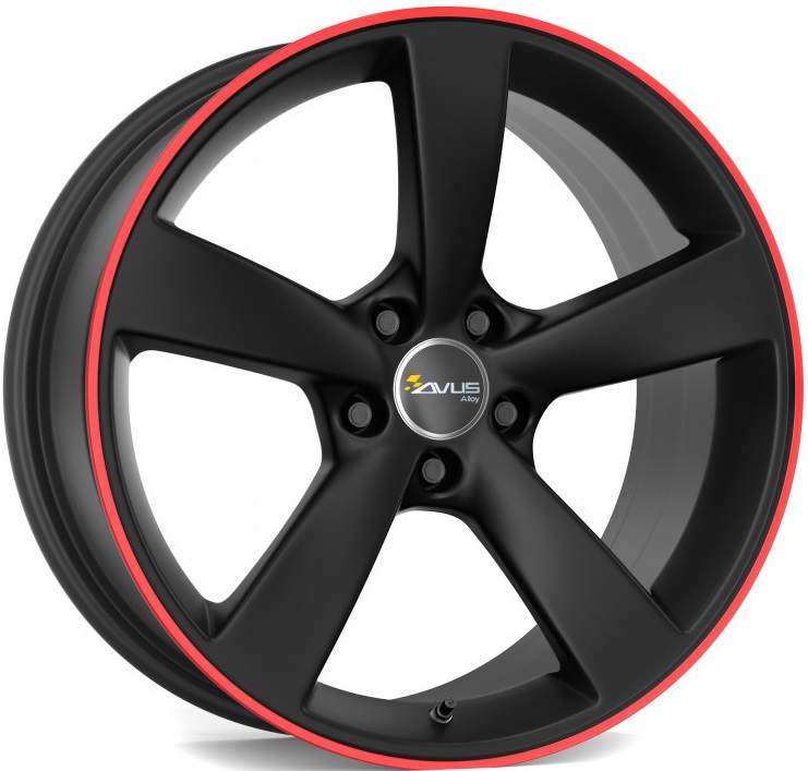 AVUS AF10 zwart rood