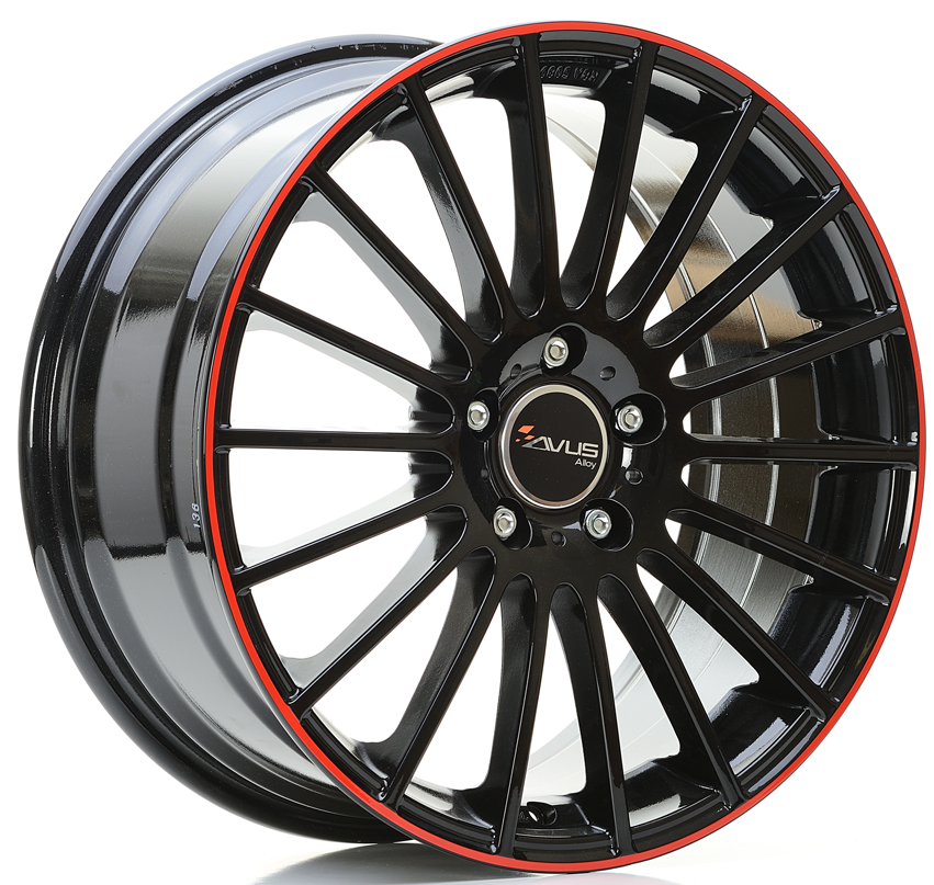 AVUS AC-M03 zwart rood