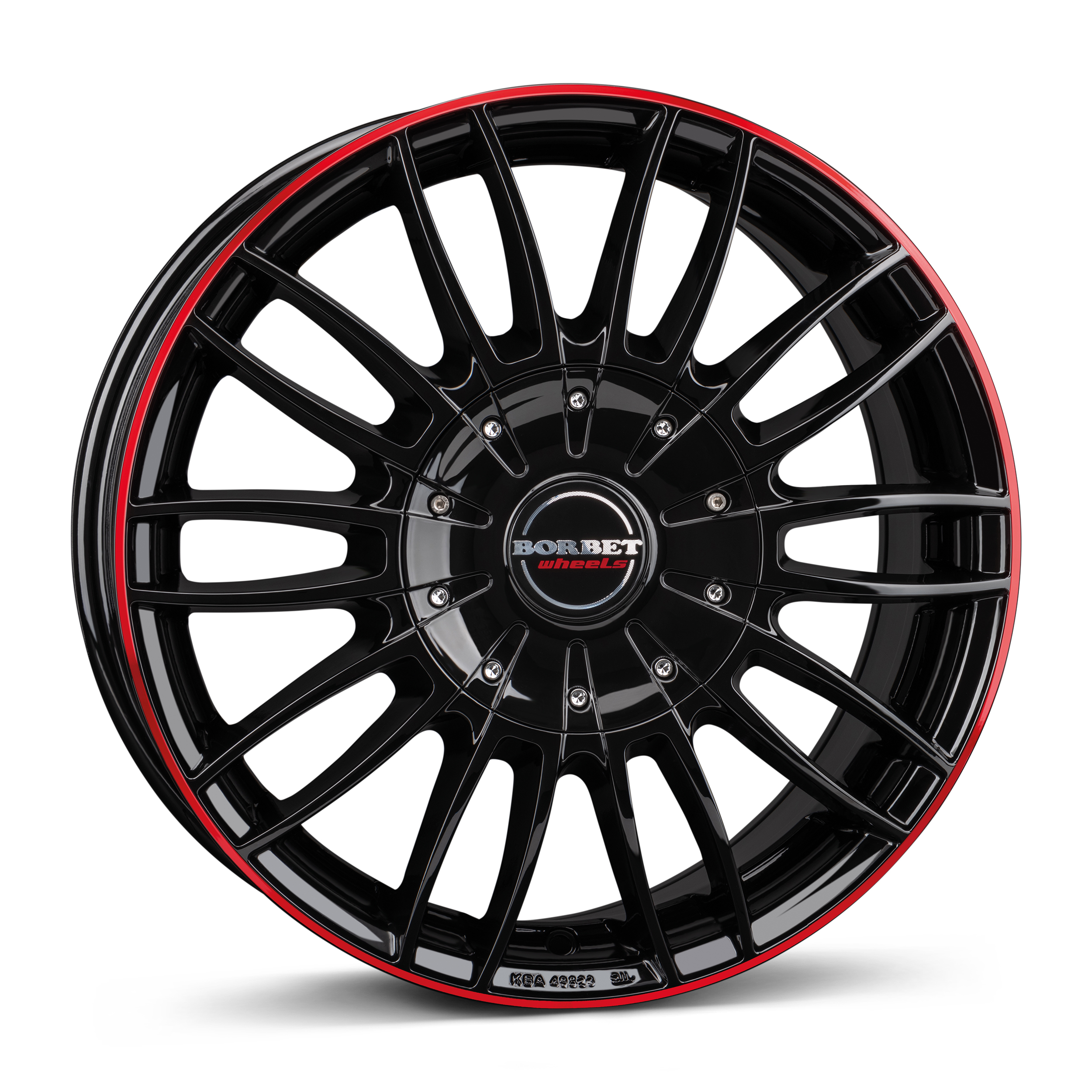 BORBET CW3 zwart rood