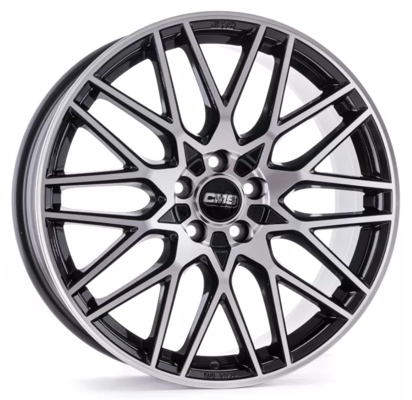 CMS WHEELS C25 zwart gepolijst