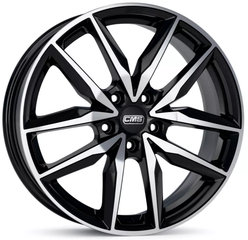 CMS WHEELS C28 zwart gepolijst