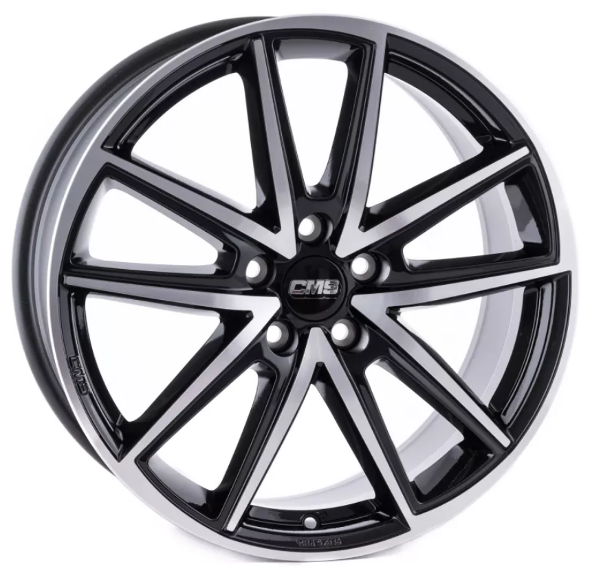 CMS WHEELS C30 zwart gepolijst