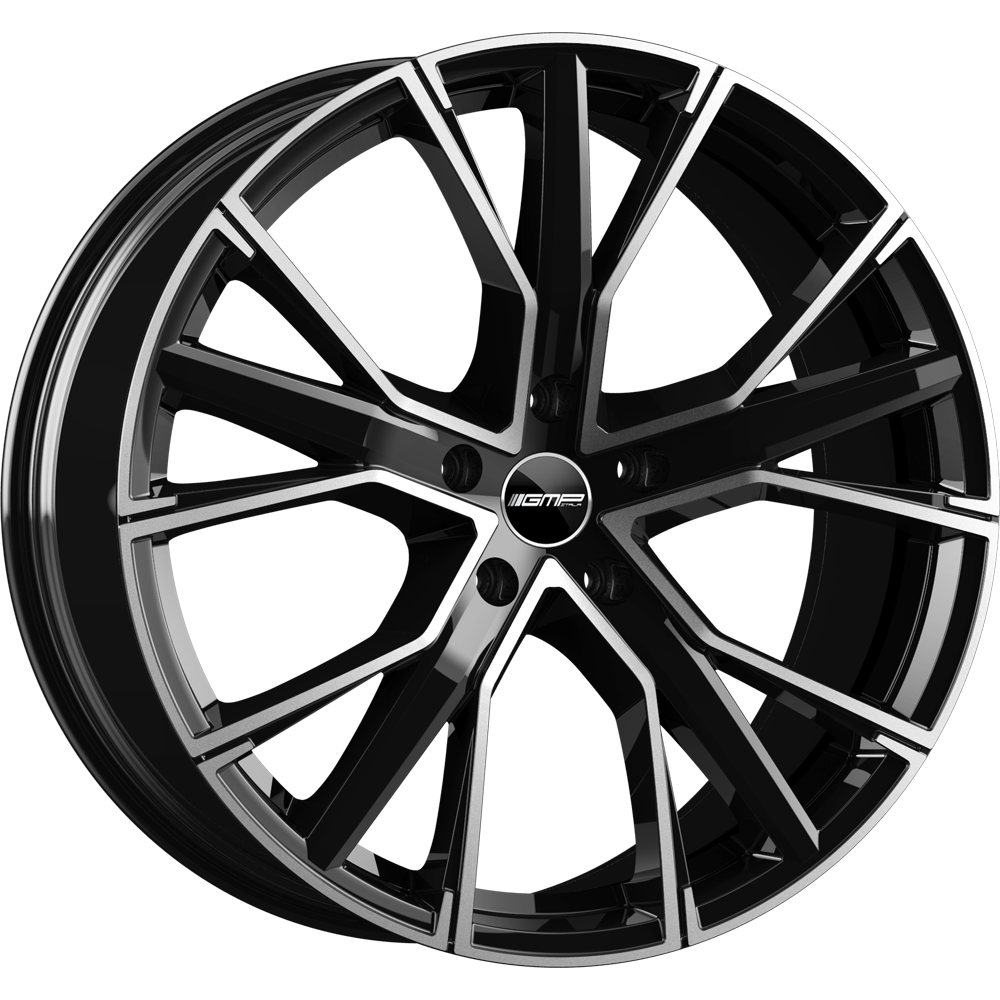 GMP WHEELS GUNNER zwart gepolijst