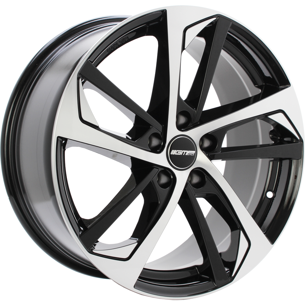 GMP WHEELS KATANA zwart gepolijst