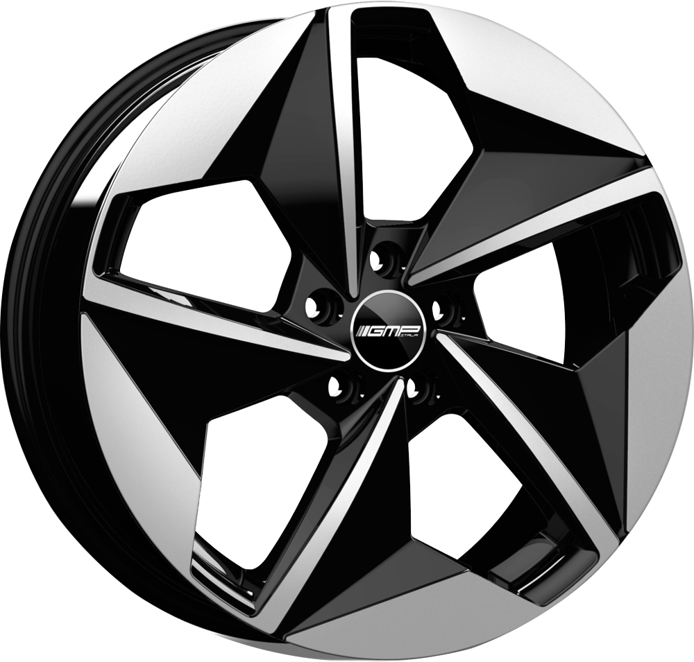 GMP WHEELS EMOTION zwart gepolijst
