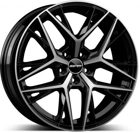 GMP WHEELS LUNICA zwart gepolijst