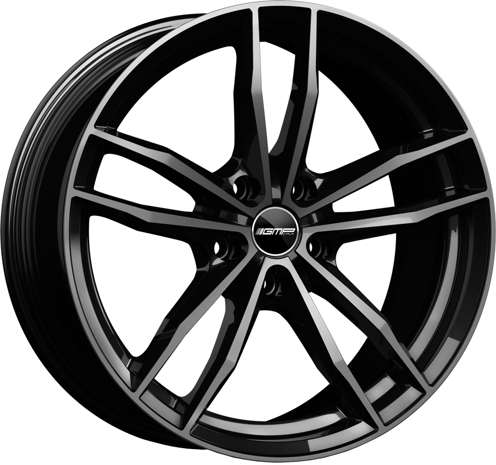 GMP WHEELS SWAN zwart gepolijst