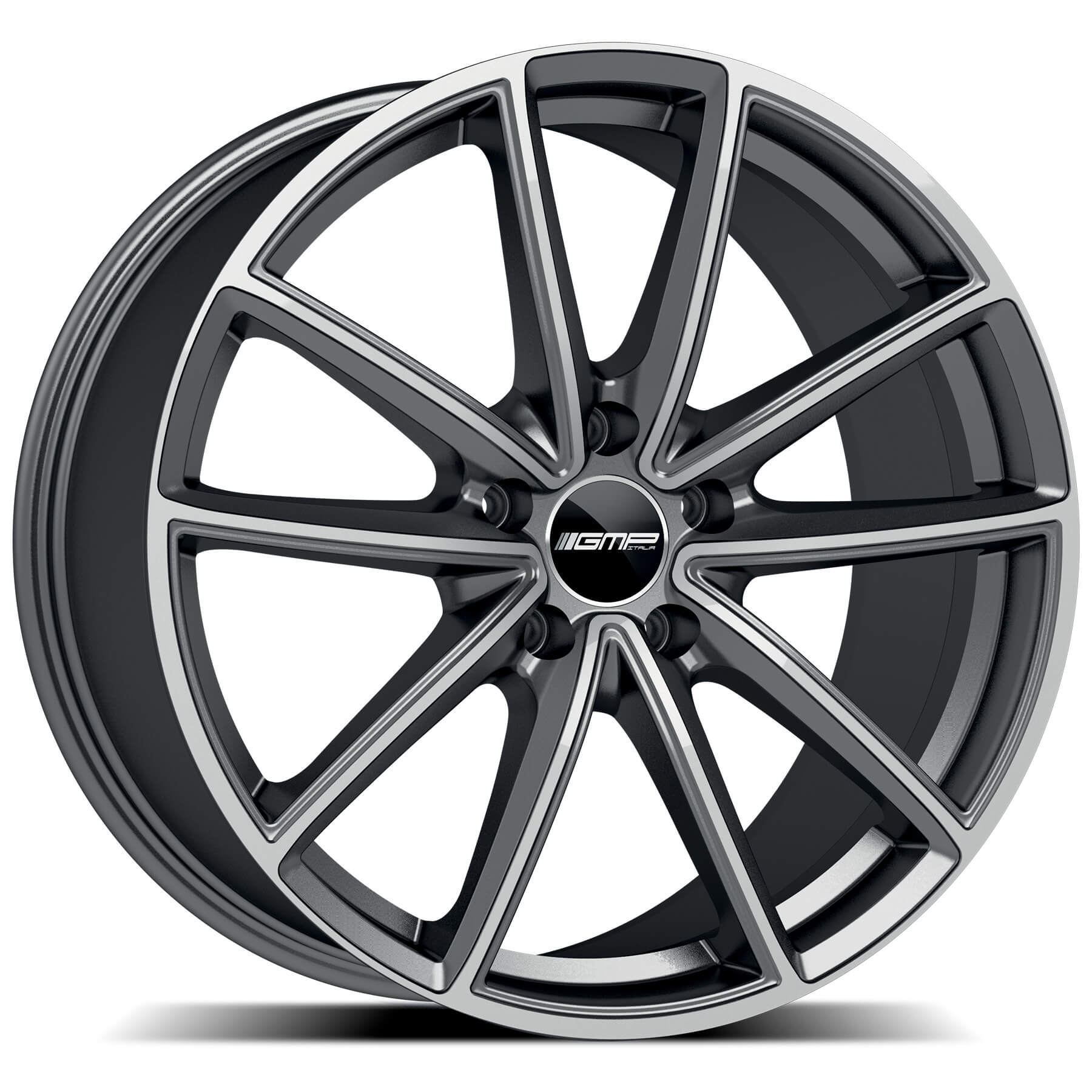 GMP WHEELS TITAN antraciet gepolijst