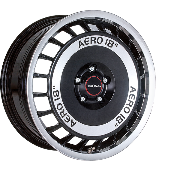 RONAL R50 AERO zwart gepolijst