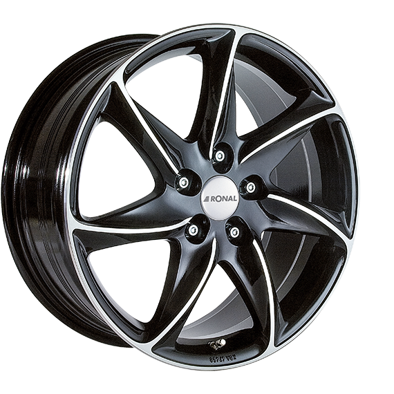 RONAL R51 zwart gepolijst