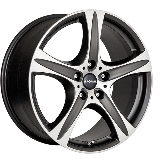 RONAL R55 SUV zwart mat gepolijst