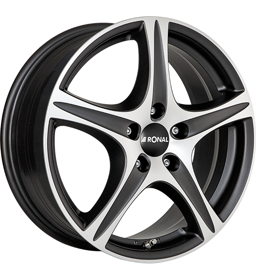 RONAL R56 zwart mat gepolijst