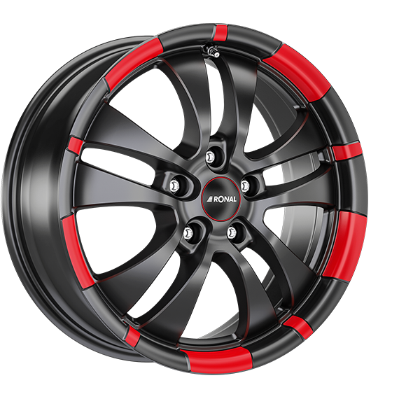 RONAL R59 zwart mat rood