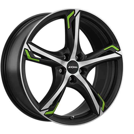 RONAL R62 GREEN zwart mat gepolijst