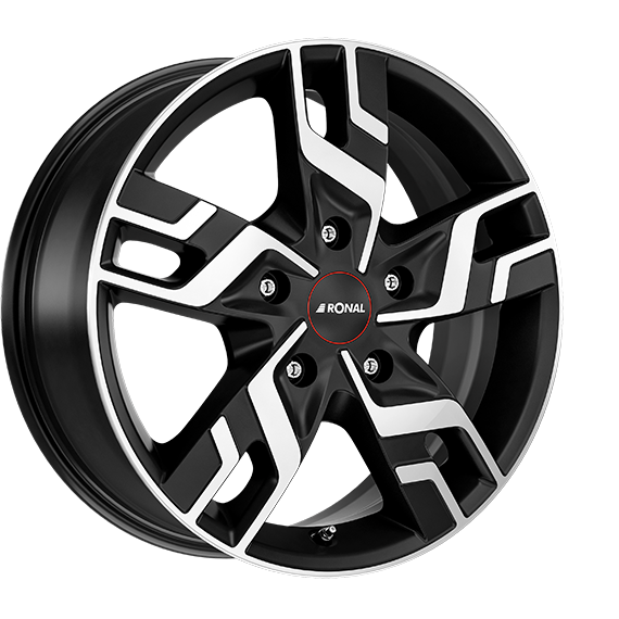 RONAL R64 zwart mat gepolijst