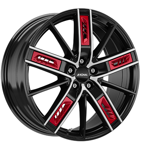 RONAL R67 RED R zwart rood gepolijst