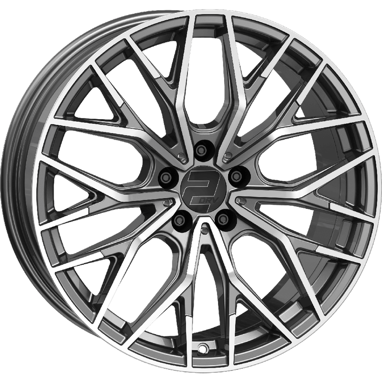 WHEELWORLD WH37 antraciet gepolijst