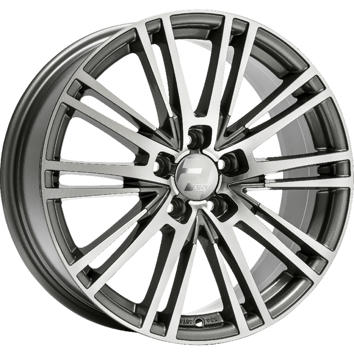 WHEELWORLD WH18 antraciet gepolijst